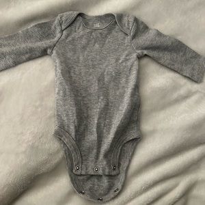 Carters thermal grey long sleeve onesie